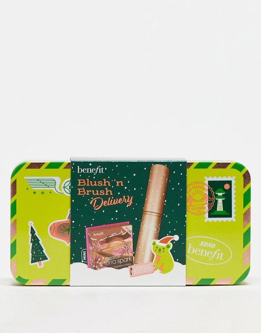Benefit Blush n Brush Delivery Limited Edition Blusher Shade & Brush Gift Set (save 32) ASOS