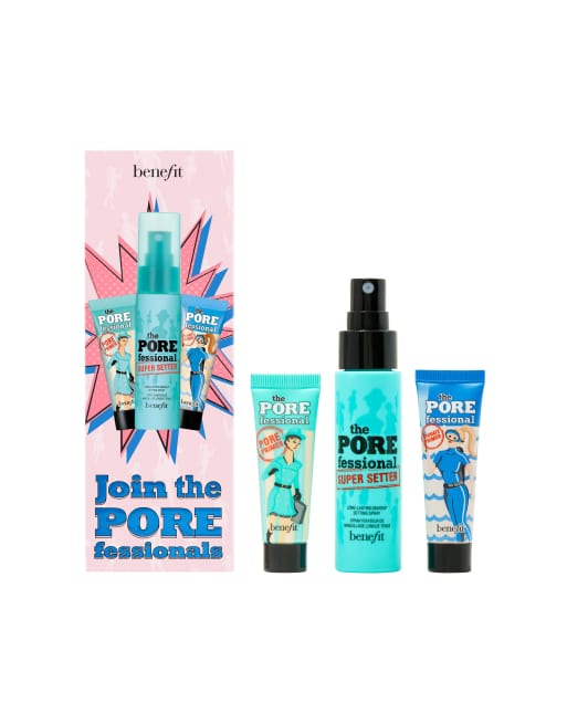 Benefit Cosmetics ‑ Join the POREfessionals ‑ Mini-Primer & Fixierspray im Trio, 46% sparen