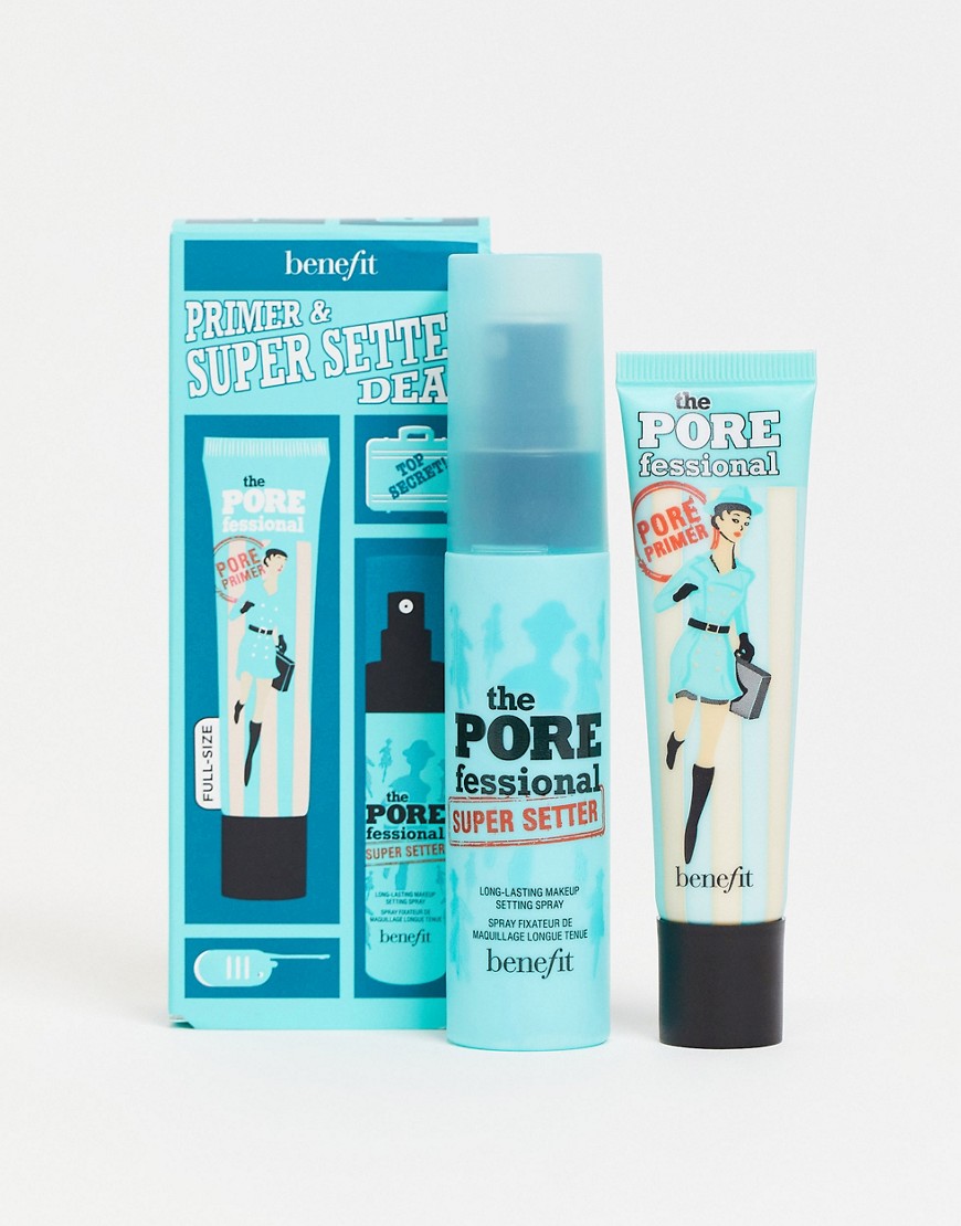 Benefit Cosmetics The POREfessional Primer & Super Setter Deal pore-minimizing primer & setting spray value set (Save 32-Multi