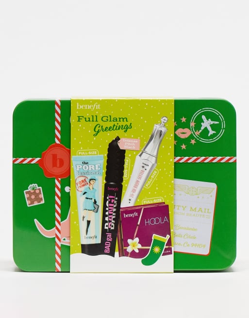 Benefit - Full Glam Greetings - Gavesæt med bronzer, øjenbrynsgel, mascara og primer (Spar 56%)