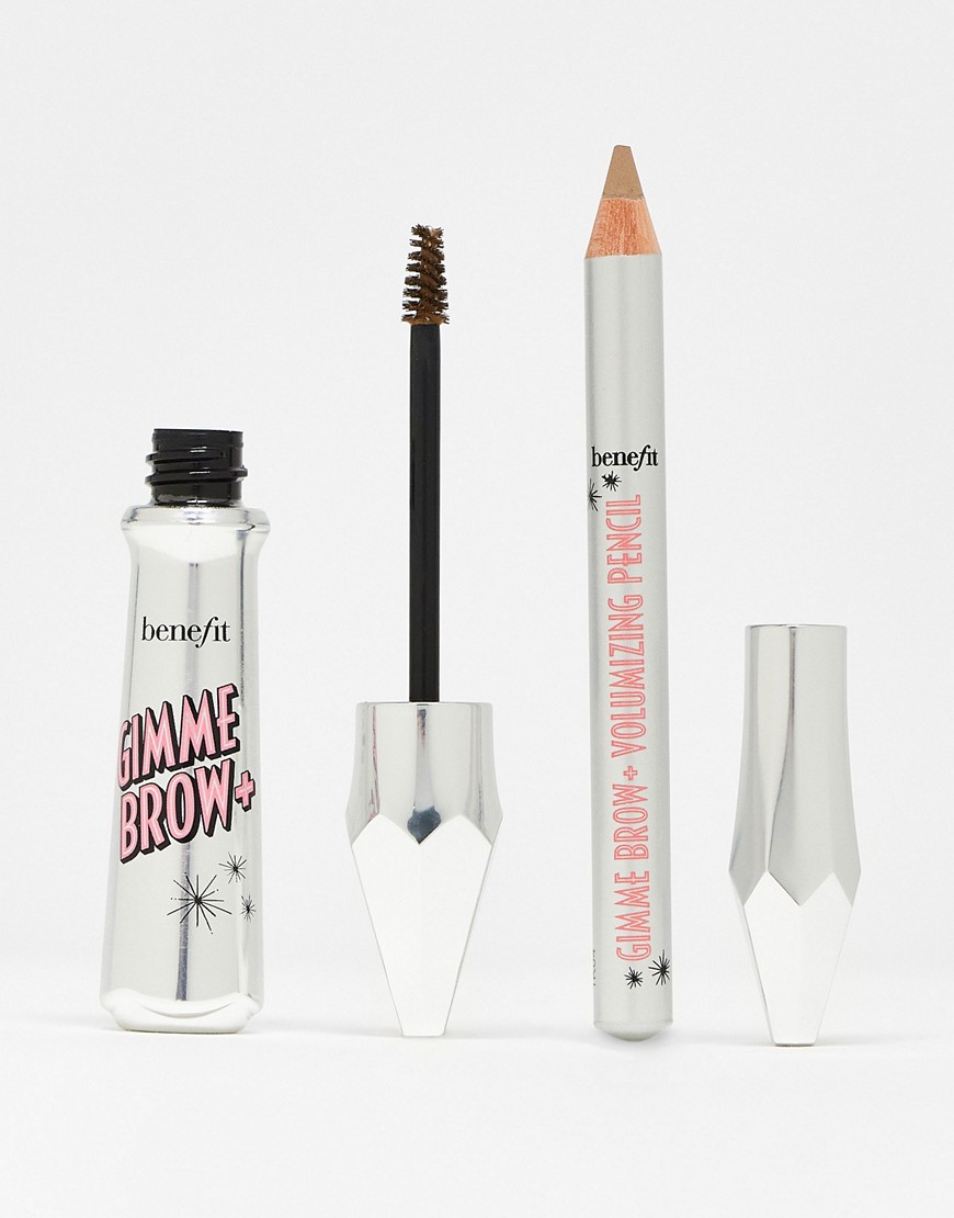 Benefit Gimme Brow Goals Volumizing Fiber Eyebrow Gel & Pencil Duo Set-multi In White