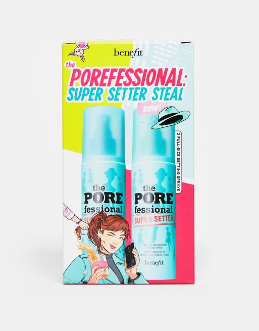 Benefit – Porefessional Super Setter Steal – Zestaw dwóch sprayów do utrwalania makijażu 