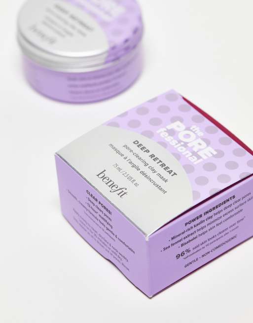 Benefit – The POREfessional – Deep Retreat – Maseczka oczyszczająca pory z glinką: 75 ml, 2 z 4