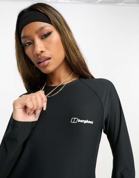 Berghaus 24/7 long sleeve t-shirt in black - view 1