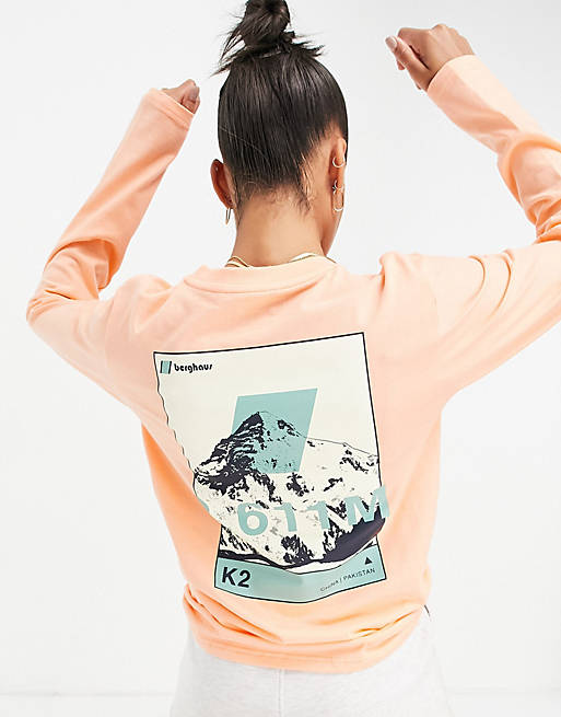 Berghaus 8000's long sleeve t-shirt in pink
