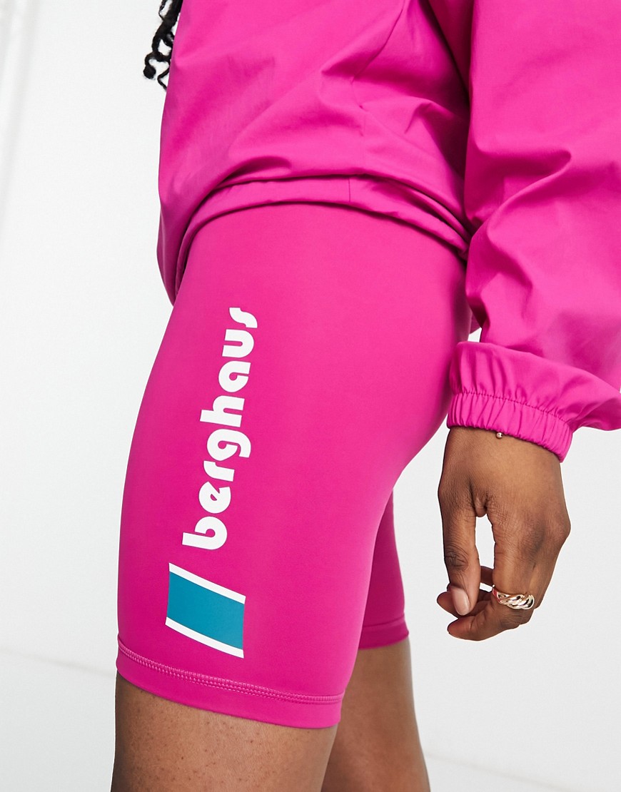 Aether legging shorts in fuchsia-Pink
