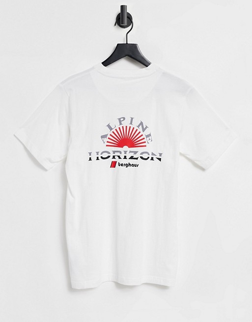 Berghaus Alpine Horizon t-shirt in white