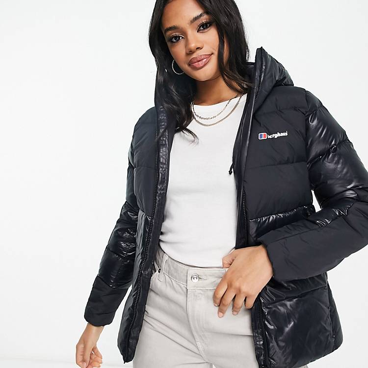 Hectare kaping Gymnast Berghaus Arkos Reflect water resistant hooded down jacket in black | ASOS