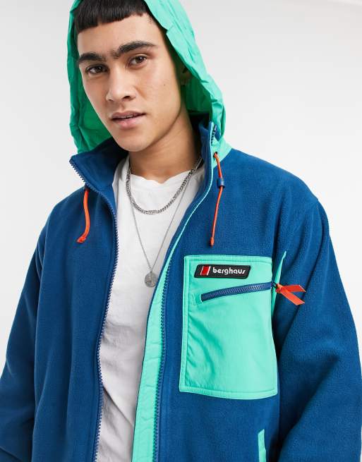 Berghaus Ascent 91 fleece in blue green ASOS