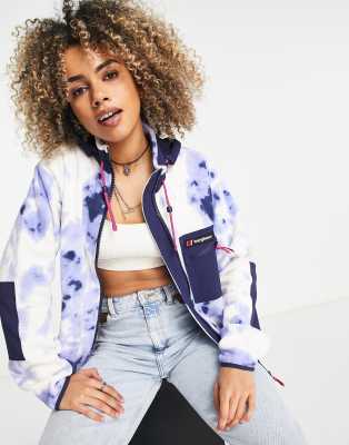 Berghaus Ascent 91 fleece in blue tie-dye  - ASOS Price Checker