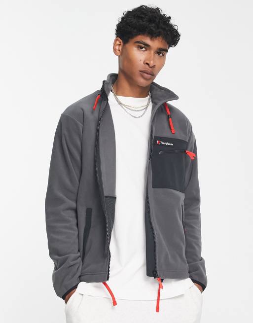 Berghaus Ascent '91 retro zip up fleece in black