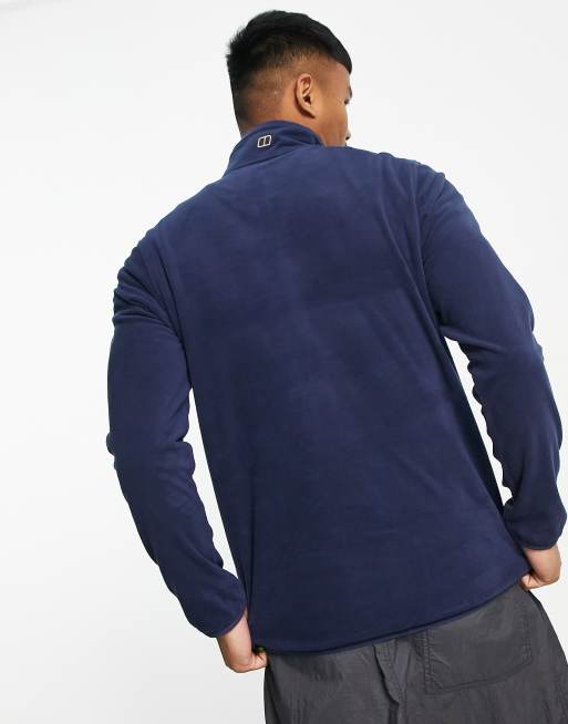 Berghaus - Aslam - Felpa in pile blu navy e color pietra con zip, 2 di 4