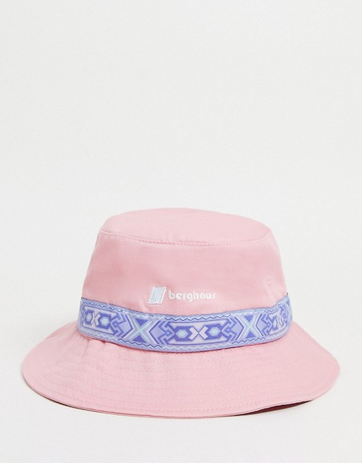 Berghaus Aztec bucket hat in pink