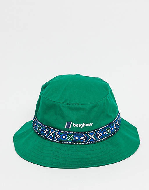 Berghaus Aztec bucket hat in green