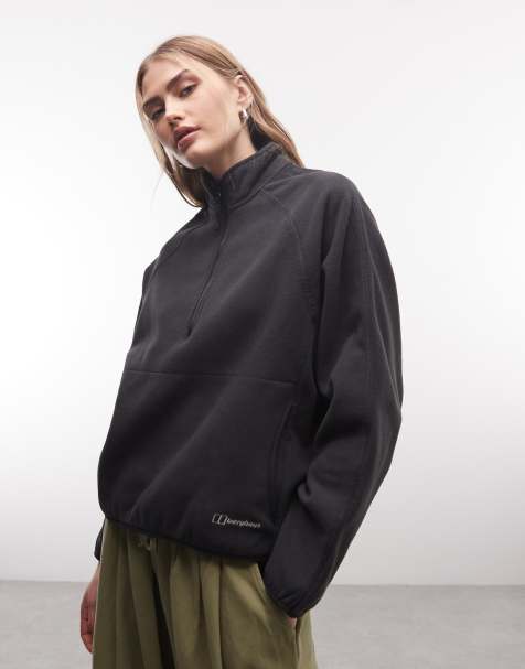 Berghaus Bamburgh half zip fleece in black - view 1