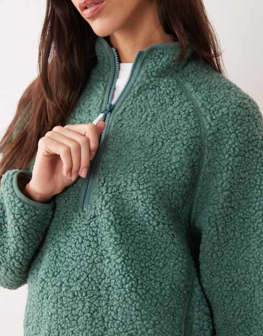 Berghaus Bamburgh half zip loft fleece in green, 2 of 4