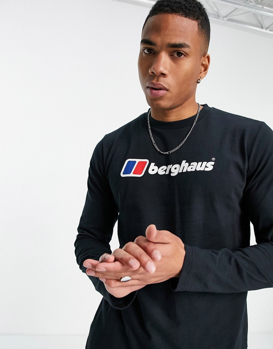 Berghaus Big Loop long sleeve t-shirt in black
