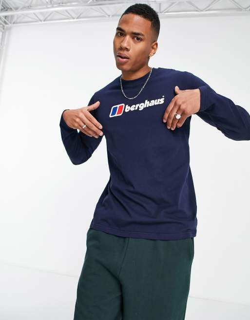 Berghaus Big Loop long sleeve t shirt in navy ASOS