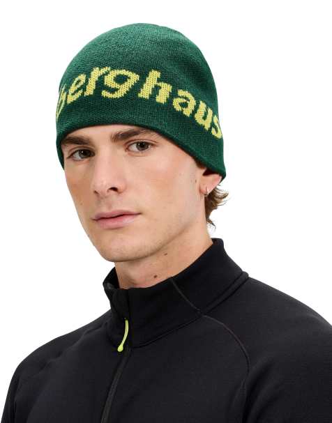 Berghaus blocks beanie in green/yellow - view 1