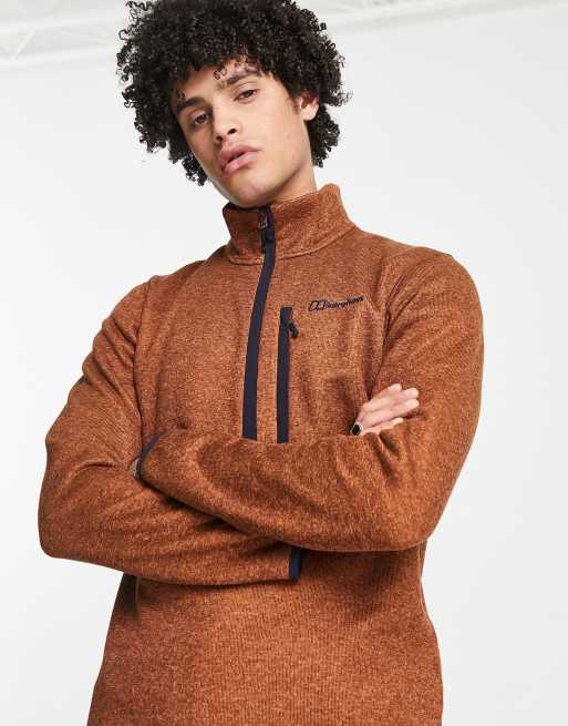 Berghaus Carnell half zip fleece in brown ASOS