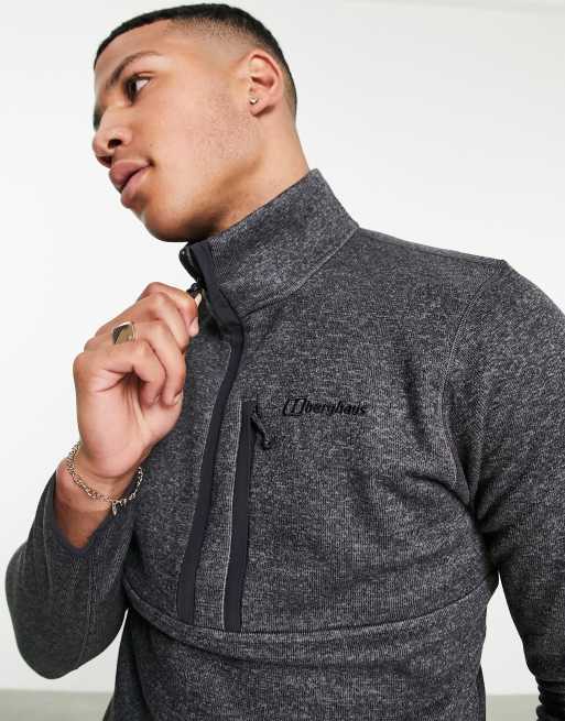 Berghaus - Carnell - Pile con cerniera lampo corta, colore grigio