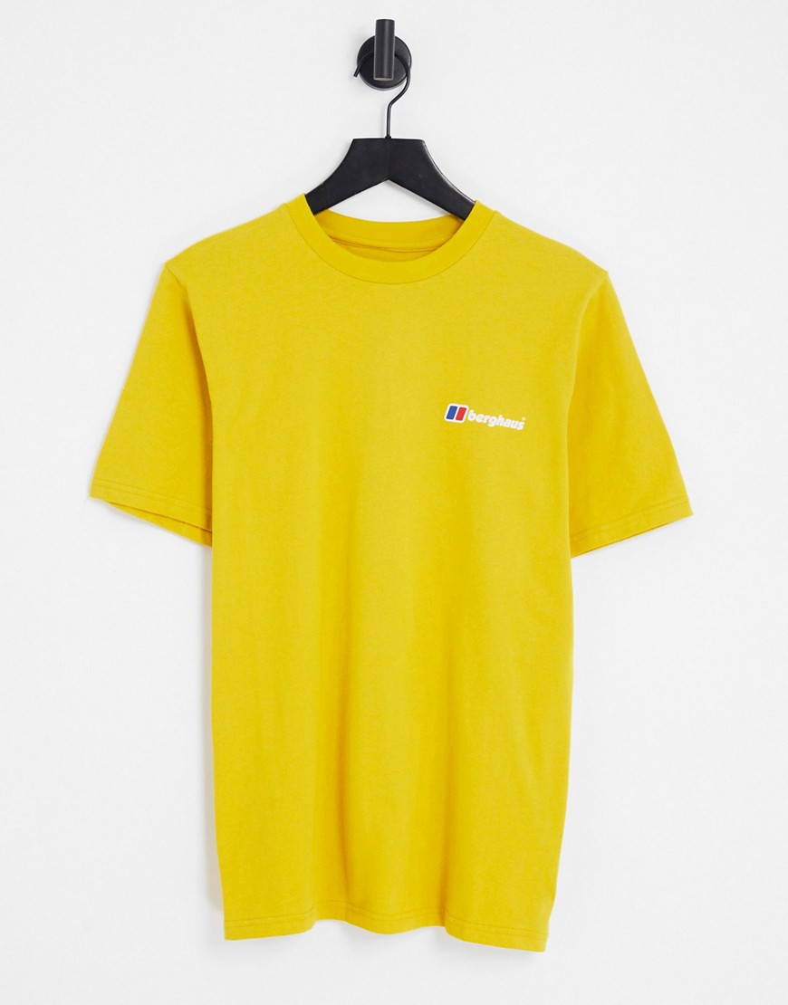 Classic Logo t-shirt in mustard-Yellow