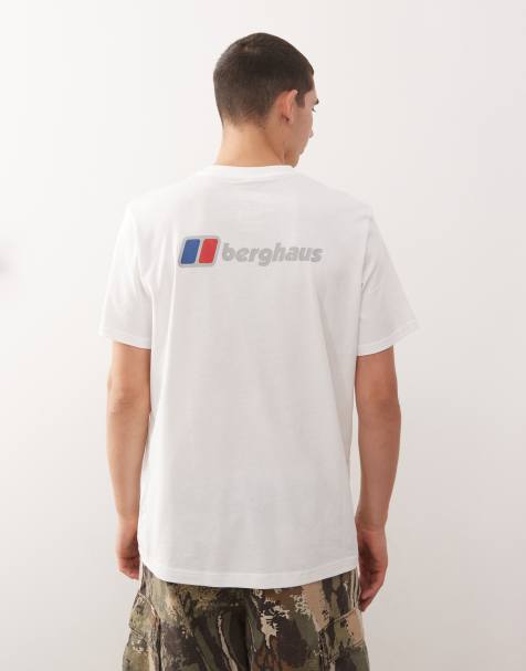 Berghaus – Classic – T-Shirt in Weiß mit großem Logo - view 1