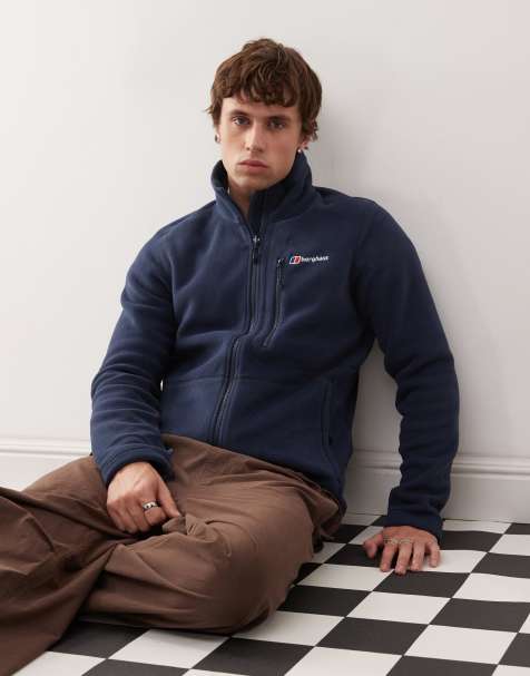 Berghaus Combination_clothing men's activity interactive polartec fleece in dusk - view 1