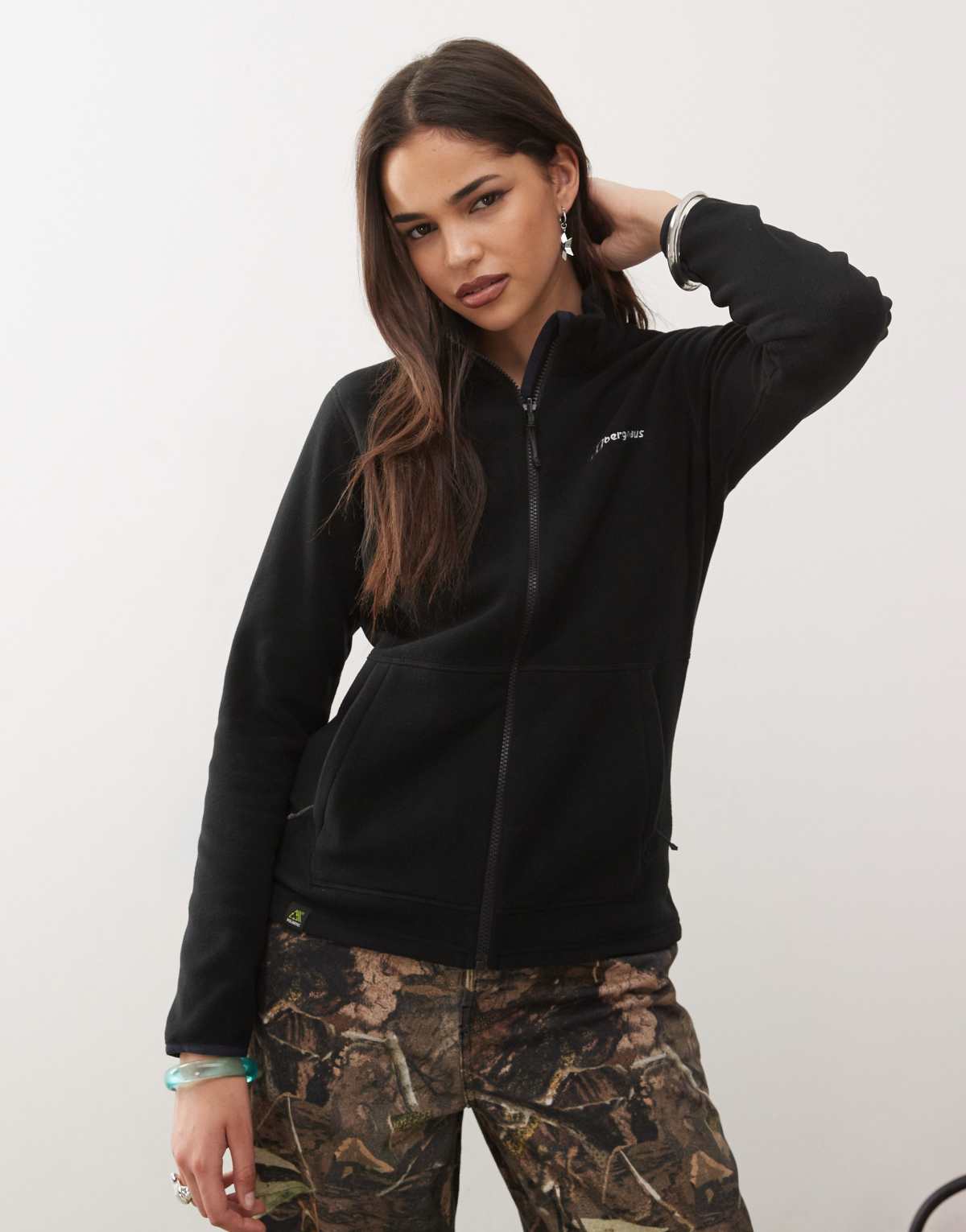 Berghaus Combination_clothing women's prism 2.0 micro interactive polartec fleece in black