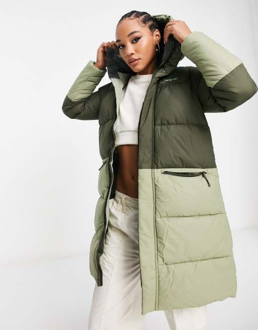 Berghaus Combust Reflect long insulated jacket in khaki ASOS