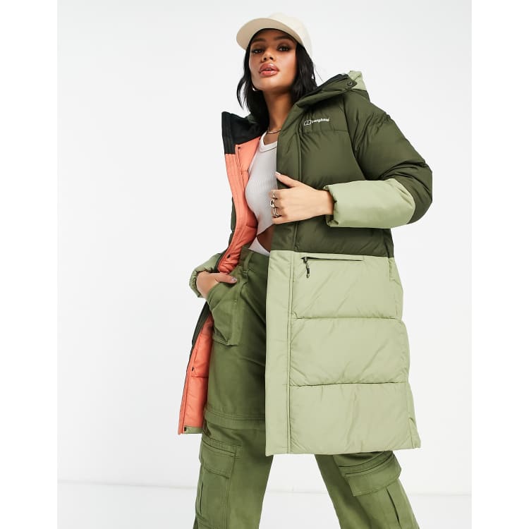 Berghaus Combust Reflect long jacket in green ASOS