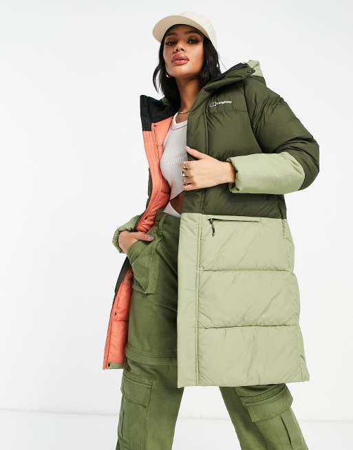 Berghaus Combust Reflect long jacket in green | ASOS