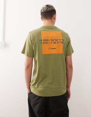Berghaus Coordinates tee in olive green