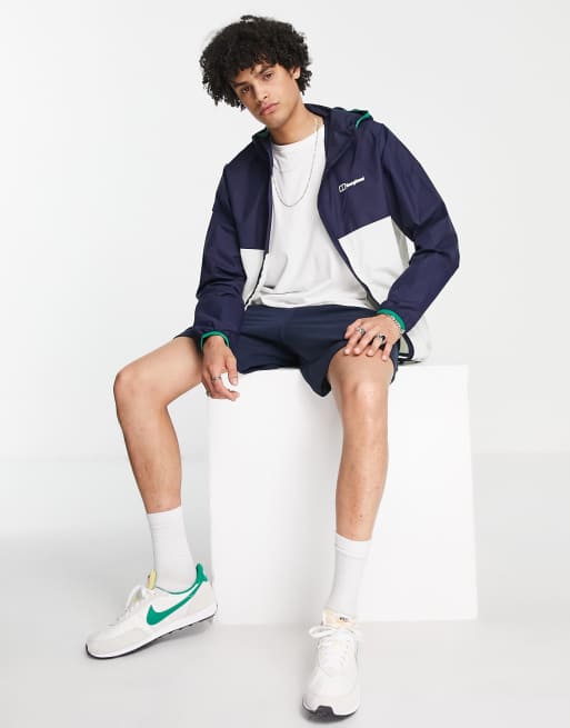 Berghaus - Corbeck - Giacca a vento blu navy e bianca leggera richiudibile, 4 di 4
