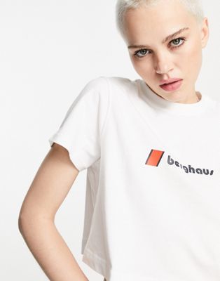 Berghaus Cropped t-shirt in white  - ASOS Price Checker