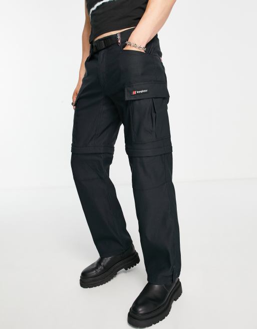 Berghaus Dean Street Dolpa Pantaloni cargo unisex neri con zip sulle gambe ASOS