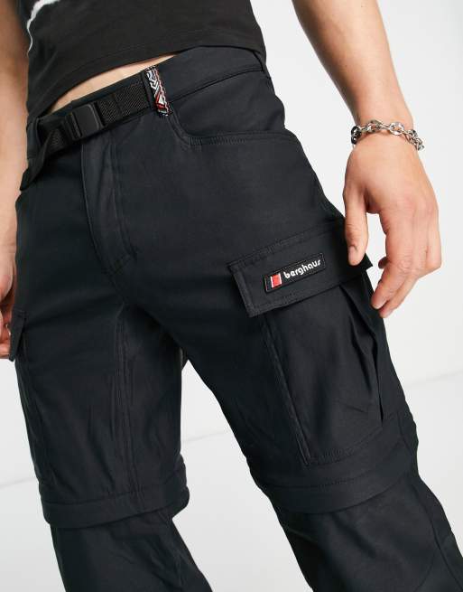 Berghaus Dean Street Dolpa Pantaloni cargo unisex neri con zip sulle gambe ASOS