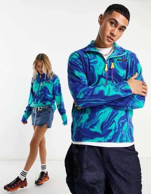 Berghaus – Dean Street – Prism Trango – Blåmelerad fleece med dragkedja vid halsen i unisex-modell