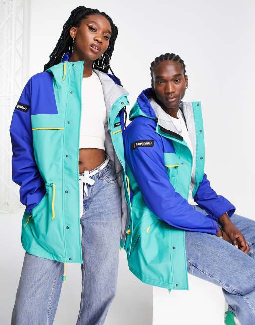 Berghaus - Dean Street Tempest '89 - Unisex - Vandtæt jakke i søgrøn og blå
