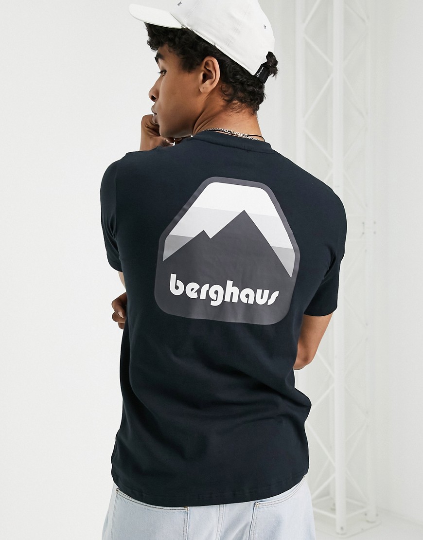 Berghaus Dean Street unisex Graded Peak back print t-shirt in black