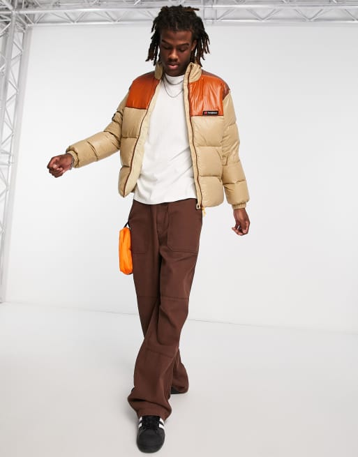 Berghaus Dean Street unisex waterproof down puffer jacket in stone and brown  | ASOS