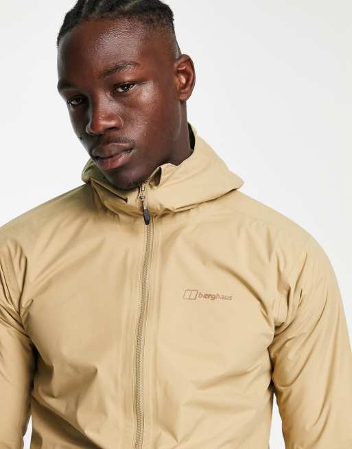 Berghaus Deluge Pro 2.0 waterproof shell jacket in stone ASOS