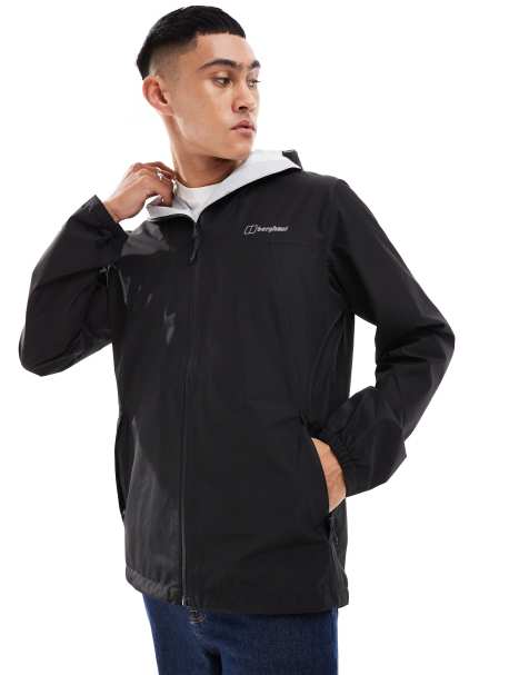 Berghaus Deluge Pro 3.0 waterproof jacket in black - view 1