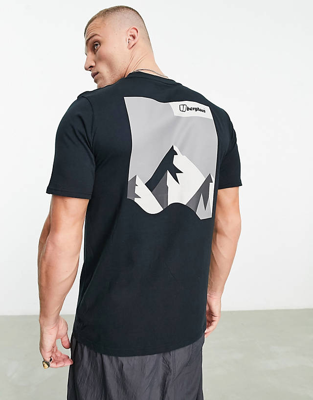 Berghaus - dolomites mtn t-shirt with mountain back print in black