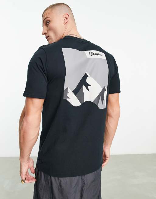 Berghaus Dolomites Mtn t-shirt with mountain back print in black