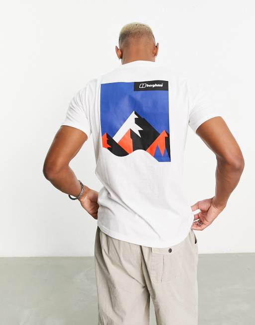 Berghaus Dolomites t-shirt with back mountain print in white | ASOS