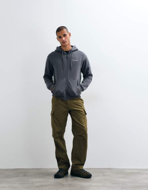 Berghaus Essential logo full zip hoody in archive black, 2 of 5