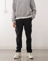 ASOS DESIGN extreme tapered dress pants in black