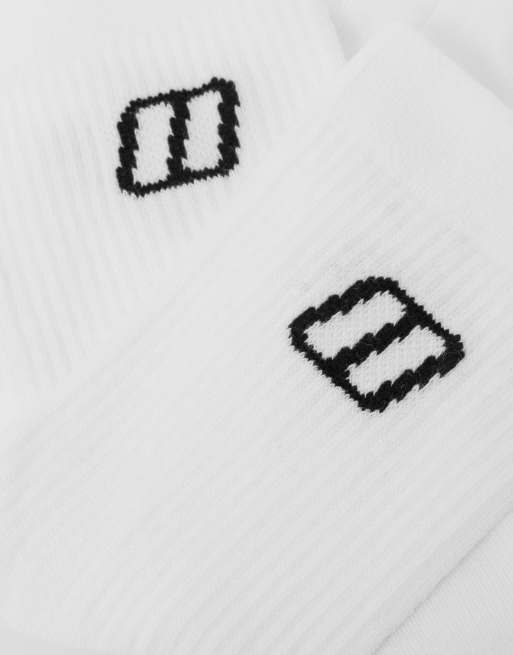 Berghaus Everyday sock 3 pack in white, 2 of 4