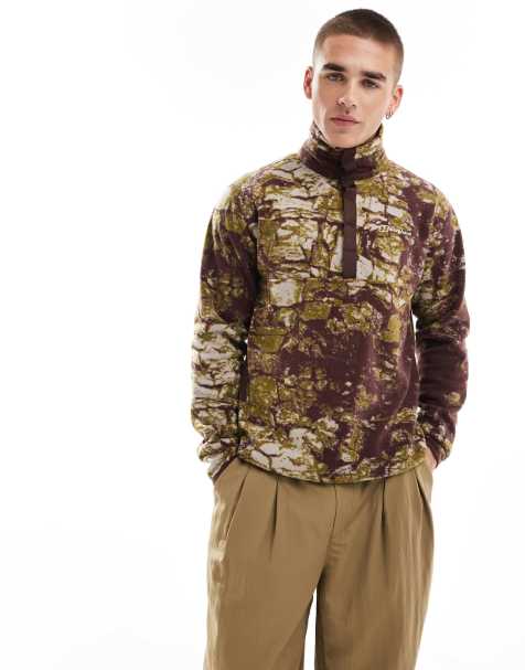 Berghaus Felltop Snap Pullover in brown and green - view 1